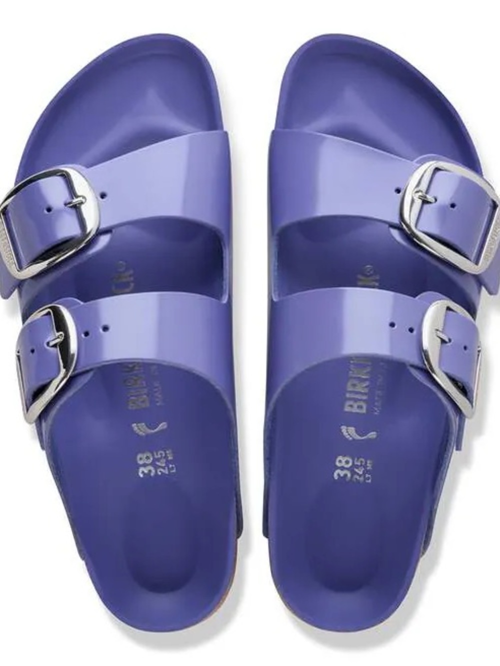 NWT BIRKENSTOCK BIG BUCKLE HIGH SHINE SANDALS